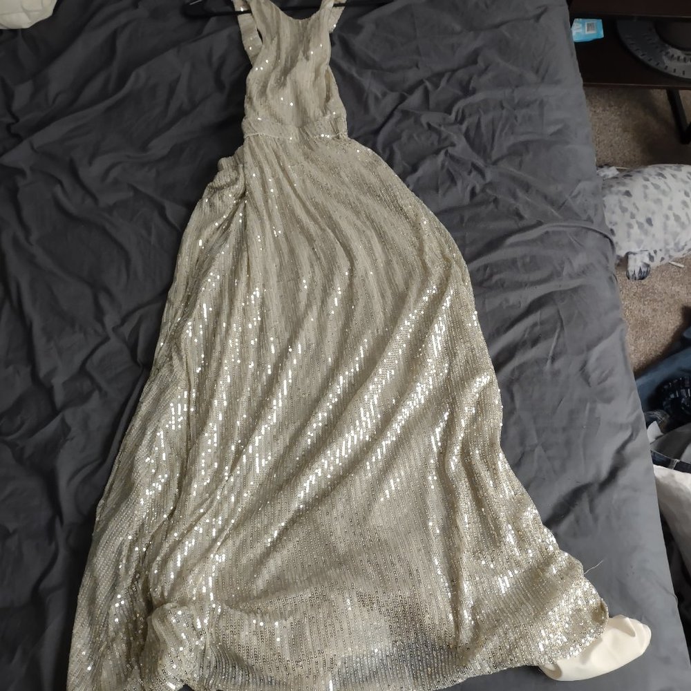 Sequined maxi dress